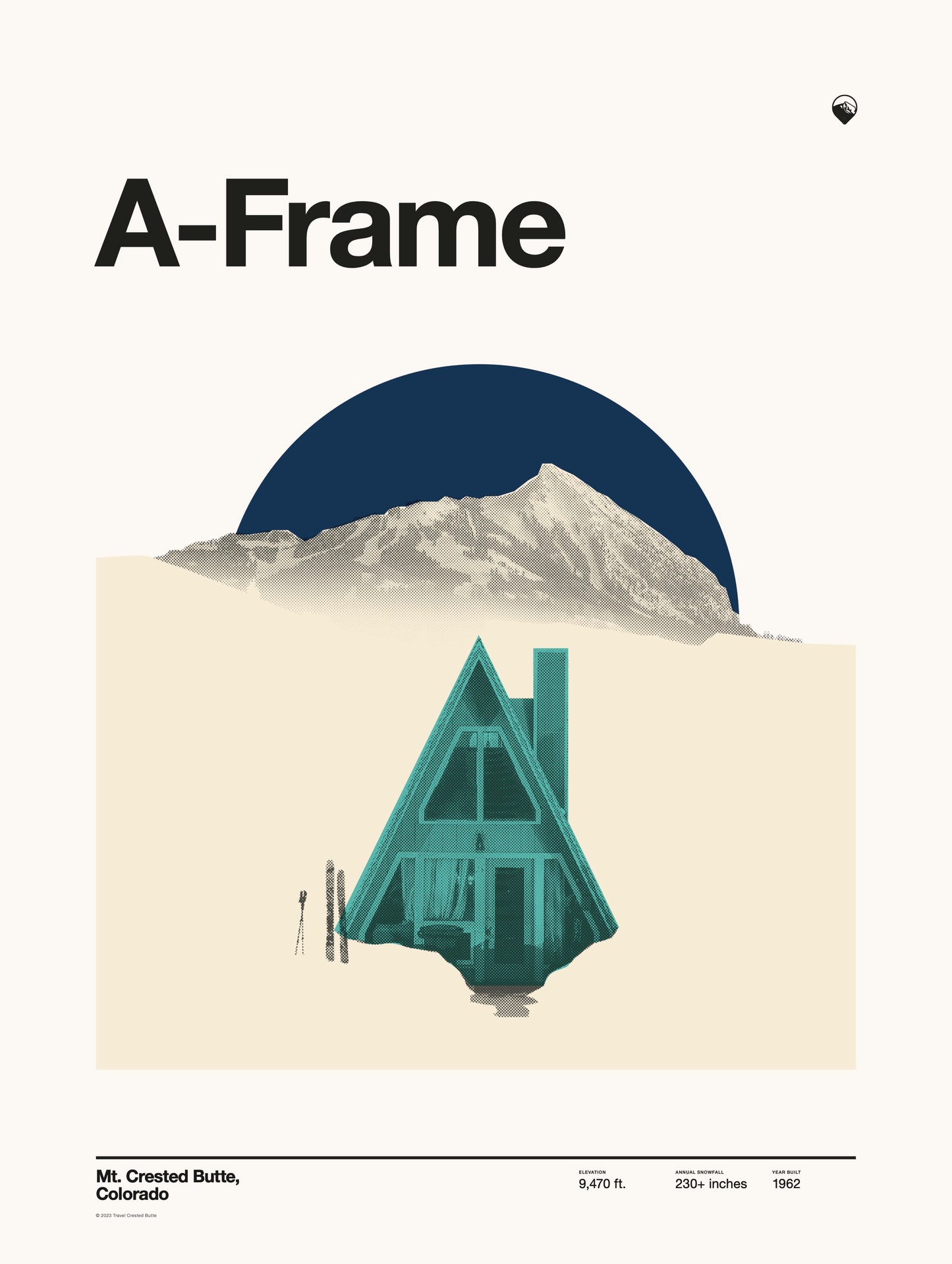Mid-Century Mod Crested Butte Posters