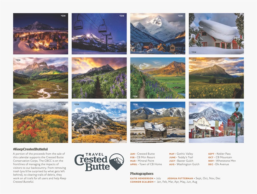 2025 Travel Crested Butte Calendar