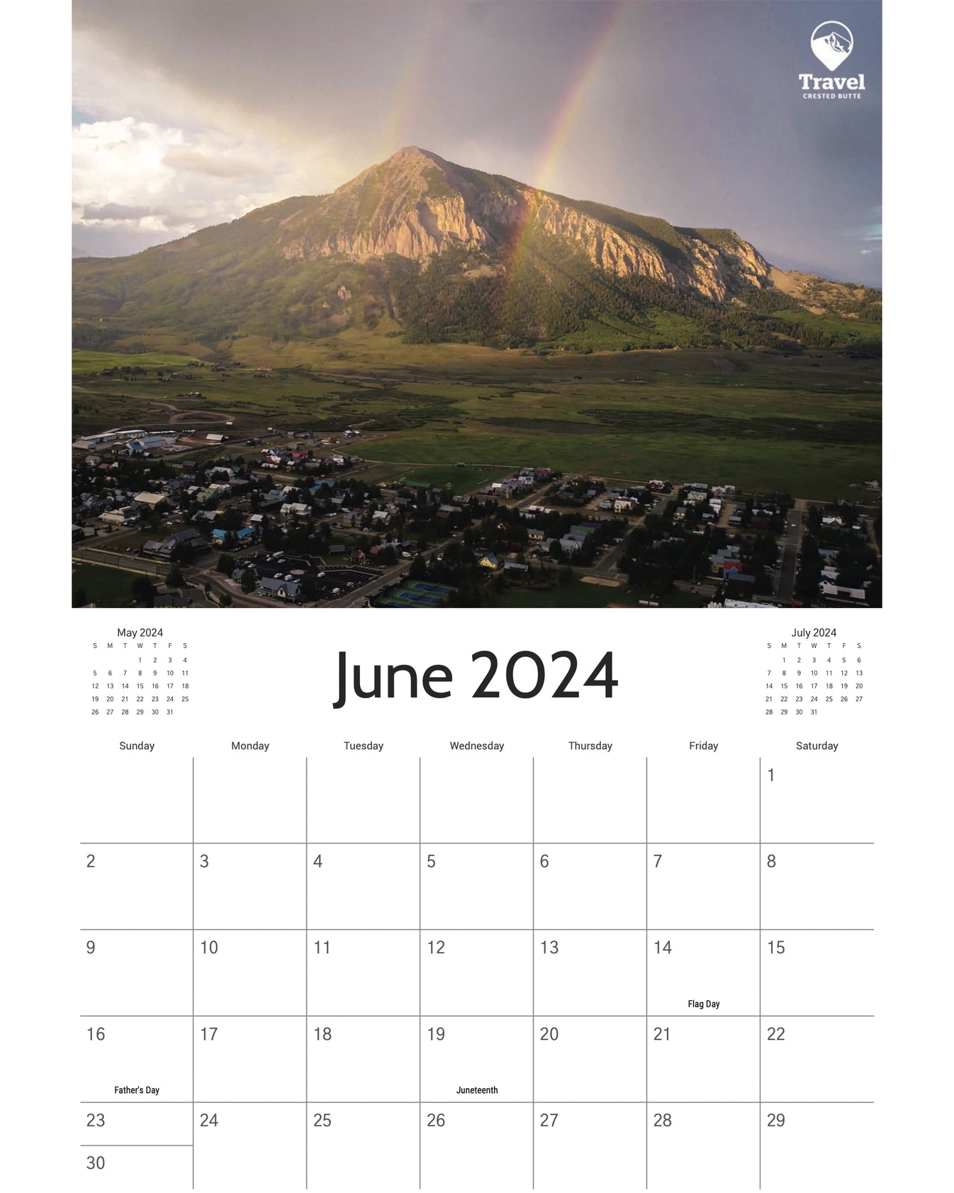 2025 Travel Crested Butte Calendar